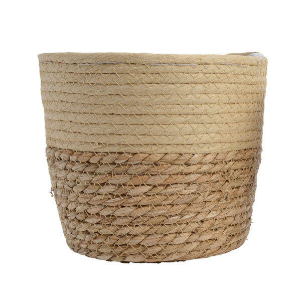 CONJUNTO DE 3 CESTOS DE YUTE Ø20x17cm - Imagen 4