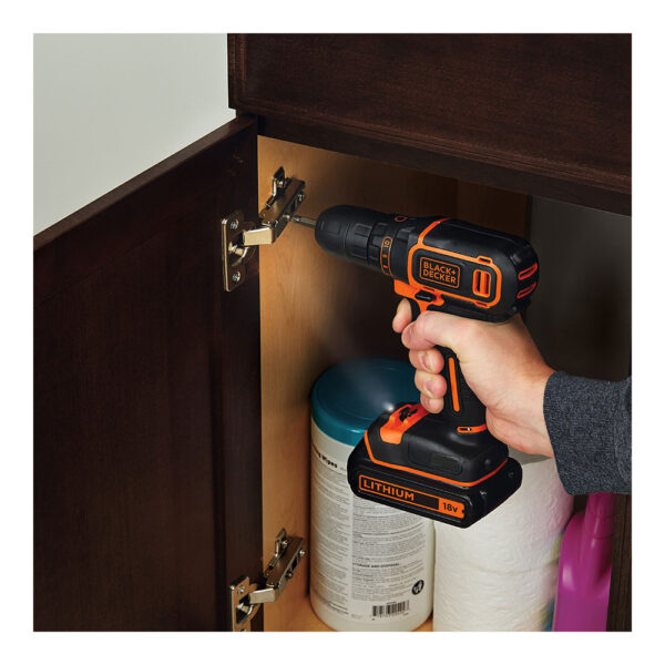 TALADRO ATORNILLADOR 18V BDCDC18K-QW BLACK+DECKER - Imagen 2