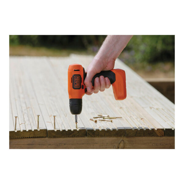 TALADRO ATORNILLADOR ULTRA COMPACTO 7,2V BDCD8-QW BLACK+DECKER - Imagen 5