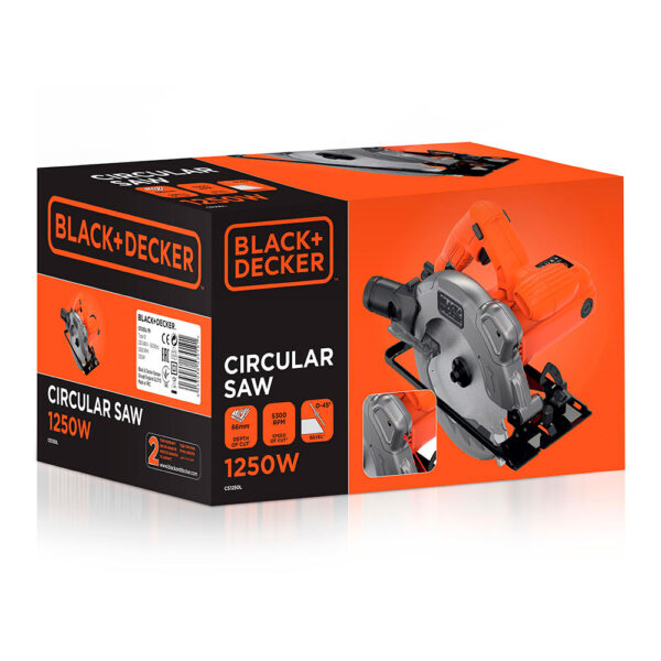 SIERRA CIRCULAR 1250W CS1250L-QS BLACK+DECKER - Imagen 2