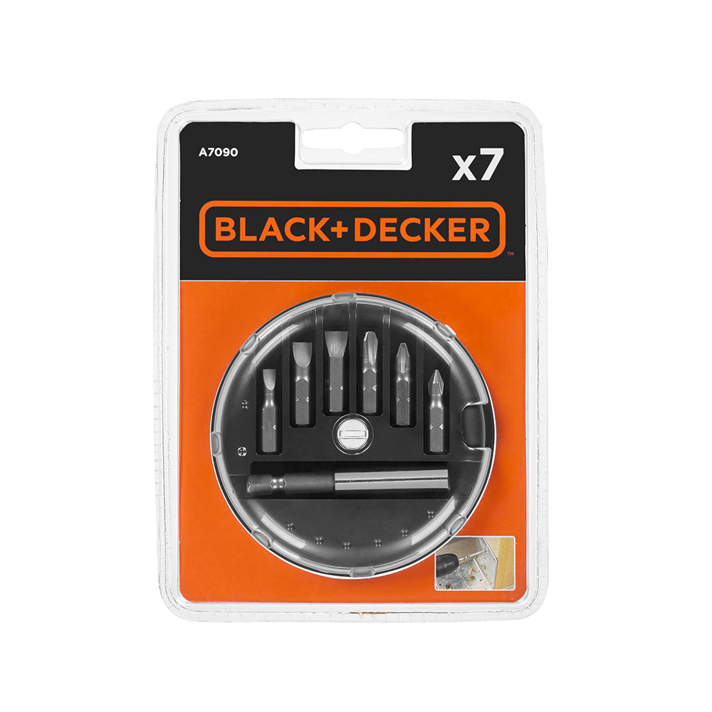 CONJUNTO 7 PUNTAS PARA ATORNILLAR A7090-XJ BLACK+DECKER