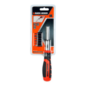 JUEGO MULTIPUNTAS CON CARRACA + 6 PUNTAS BDHT0-62129 BLACK+DECKER