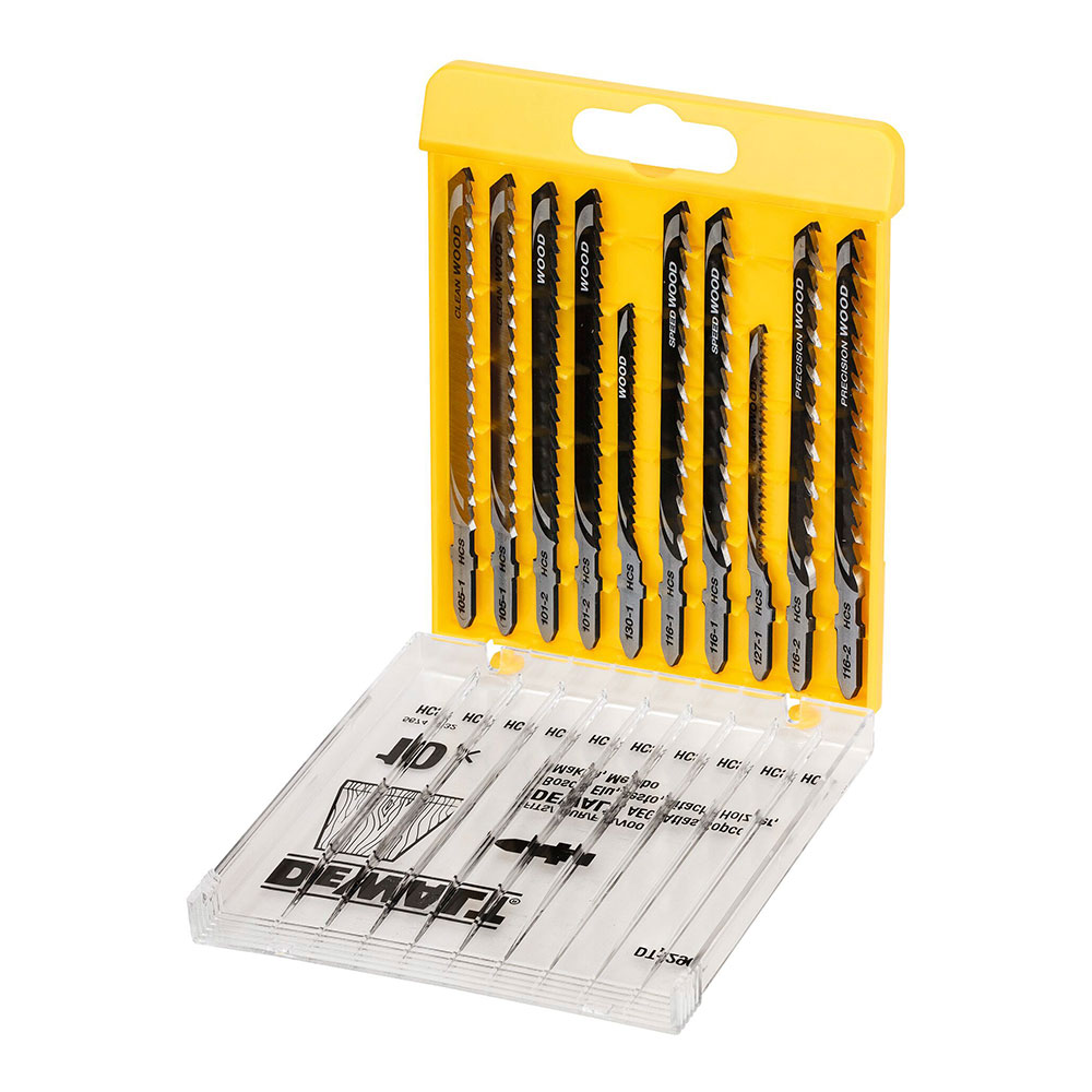 SET DE 10 HOJAS DE SIERRA DE CALAR PARA MADERA DT2290-QZ DEWALT