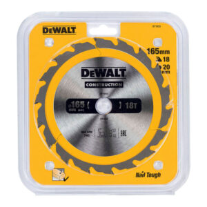 DISCO CORTE Ø165x20mm 18T (AC) DT1933-QZ DEWALT