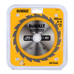 DISCO CORTE Ø165x30mm 18T (AC) DT1936-QZ DEWALT