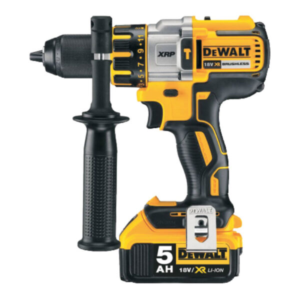 S.OF. TALADRO PERCUTOR SIN ESCOBILLAS XR 18V XRP 13mm 95Nm CON 2 BATERÍAS Li-Ion 5AH Y MALETÍN TSTAK DCD996P2-QW DEWALT