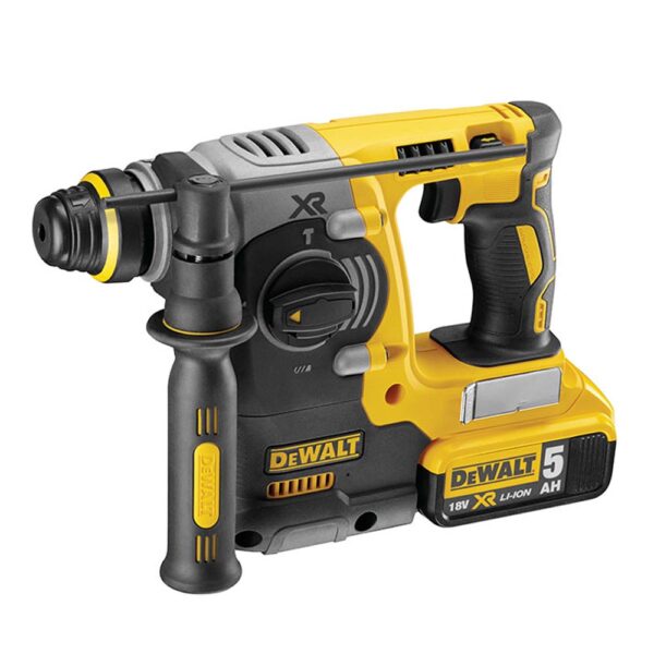 S.OF. MARTILLO ELECTRONEUMÁTICO SIN ESCOBILLAS  XR 18V SDS PLUS® 2,1J CON 2 BATERÍAS LI-ION 5AH CON MALETÍN TSTAK II   DCH273P2T-QW DEWALT