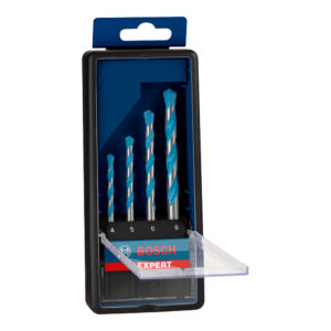 SET DE 4 BROCAS EXPERT CYL-9 MULTICONSTRUCTION: SET ROBUSTLINE MEDIDAS 4, 5, 6, 8mm 2608900645 BOSCH