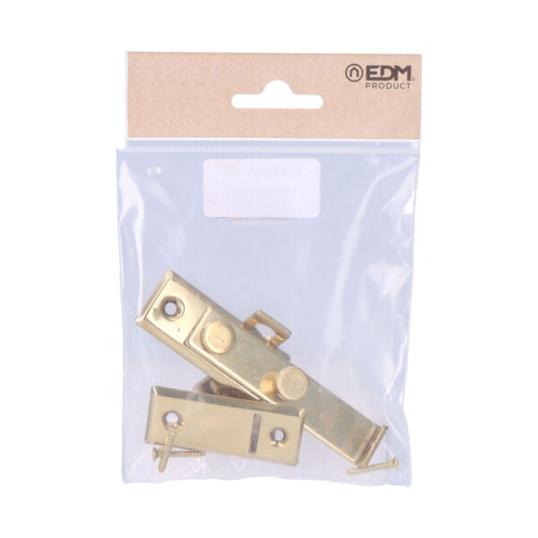 PESTILLO REVERSIBLE LATÓN PULIDO  8cm