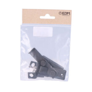 PESTILLO REVERSIBLE HIERRO ZINC NEGRO 8cm