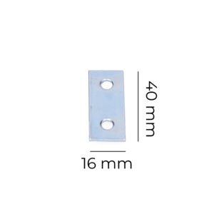 PLETINA  ZINCADA 40x16x1,5mm