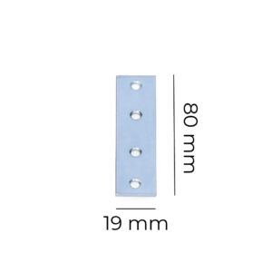 PLETINA ZINCADA 80x19x2mm