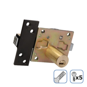 CERROJO CON PERNO DE ACERO INCLUYE 5 LLAVES DE SEGURIDAD