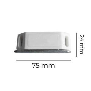 IMÁN PARA PUERTA BLANCO (2 PIEZAS) 75 x 15 x 24 mm