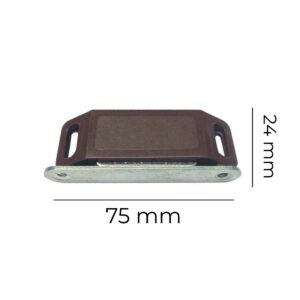 IMÁN PARA PUERTA MARRÓN (2 PIEZAS) 75 x 15 x 24 mm