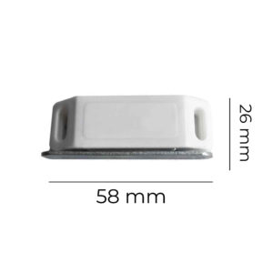 IMAN PARA PUERTA BLANCO (2 PIEZAS) 58x26mm
