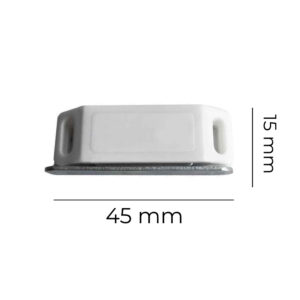IMÁN PARA PUERTA BLANCO (2 PIEZAS) 45 x 15 x 17 mm