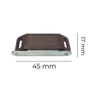IMÁN PARA PUERTA MARRÓN (2 PIEZAS) 45 x 15 x 17 mm