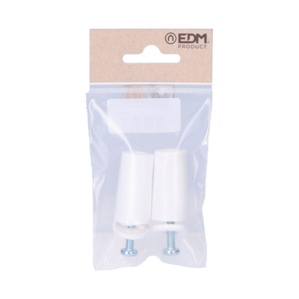 2 TOPES PARA PERSIANA BLANCO 40MM LARGO EN BLÍSTER