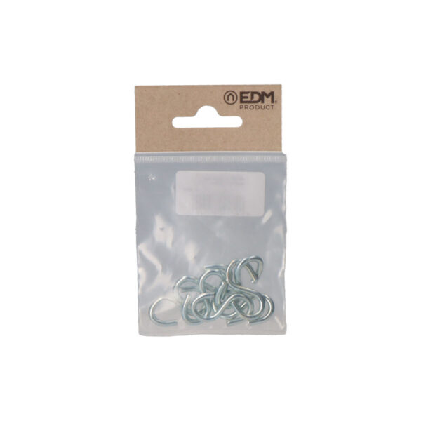 PACK 7 unid. GANCHO FORMA S 30 ZINCADO EDM