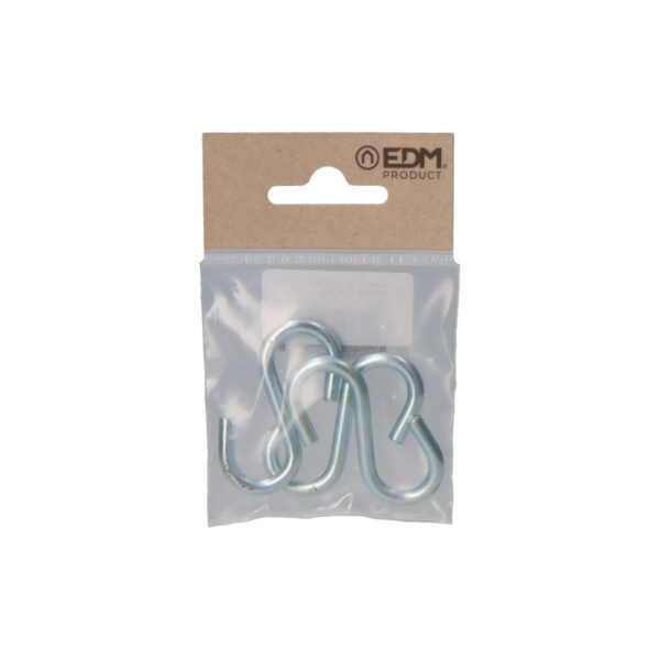 PACK 3 unid. GANCHO FORMA S 50 ZINCADO EDM