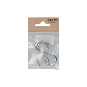 PACK 2 unid. GANCHO FORMA S 60 ZINCADO EDM