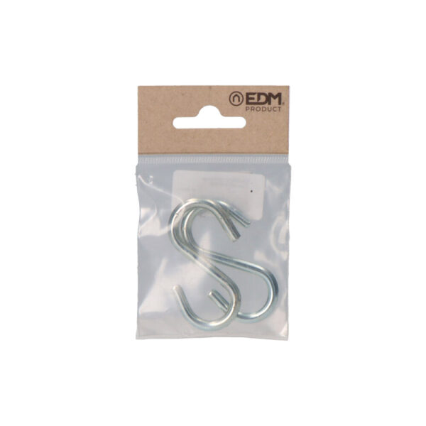 PACK 2 unid. GANCHO FORMA S 60 ZINCADO EDM