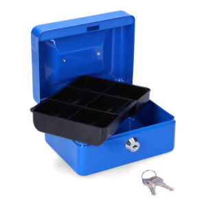 CAJA DE CAUDALES CFC09 152x118x80mm AZUL M13391 MICEL