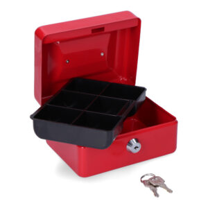 CAJA DE CAUDALES CFC09 152x118x80mm ROJO M13392 MICEL