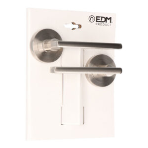 BLISTER JUEGO ROSETA 606 NIQUEL SATINADO EDM