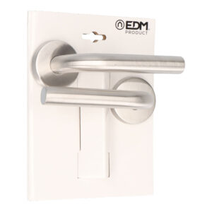 BLISTER JUEGO ROSETA L CURVA 575 INOX. EDM