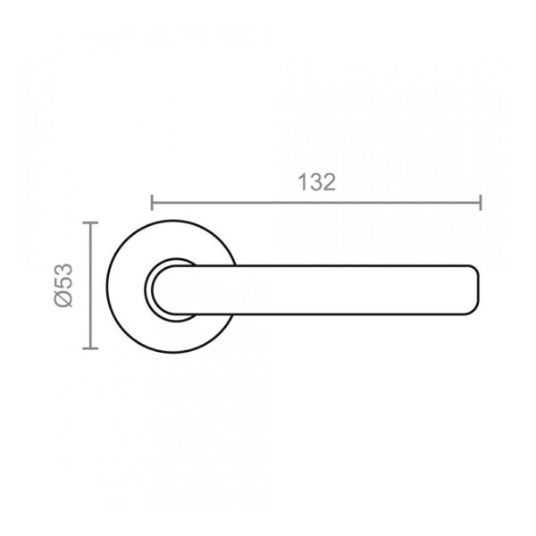 BLISTER JUEGO ROSETA L CURVA 575 INOX. EDM - Imagen 2