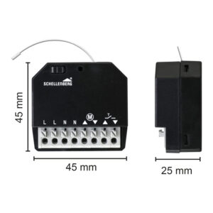 RECEPTOR INALÁMBRICO MOTOR PERSIANA 20018 SCHELLENBERG