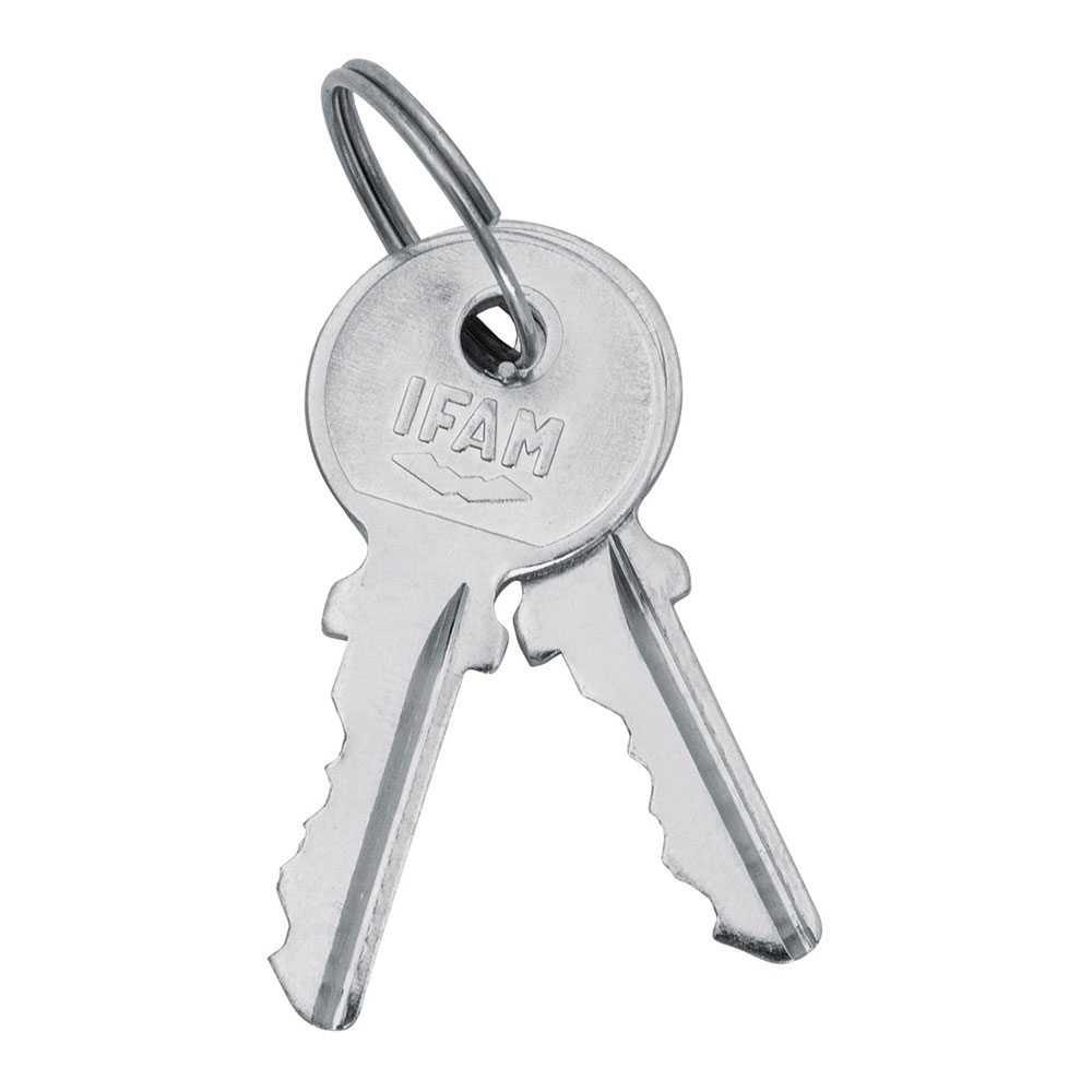 CERRADURA 111 A. NIQUEL. LENGÜETA RECTA DE 34mm. CON 2 LLAVES. IFAM - Imagen 2