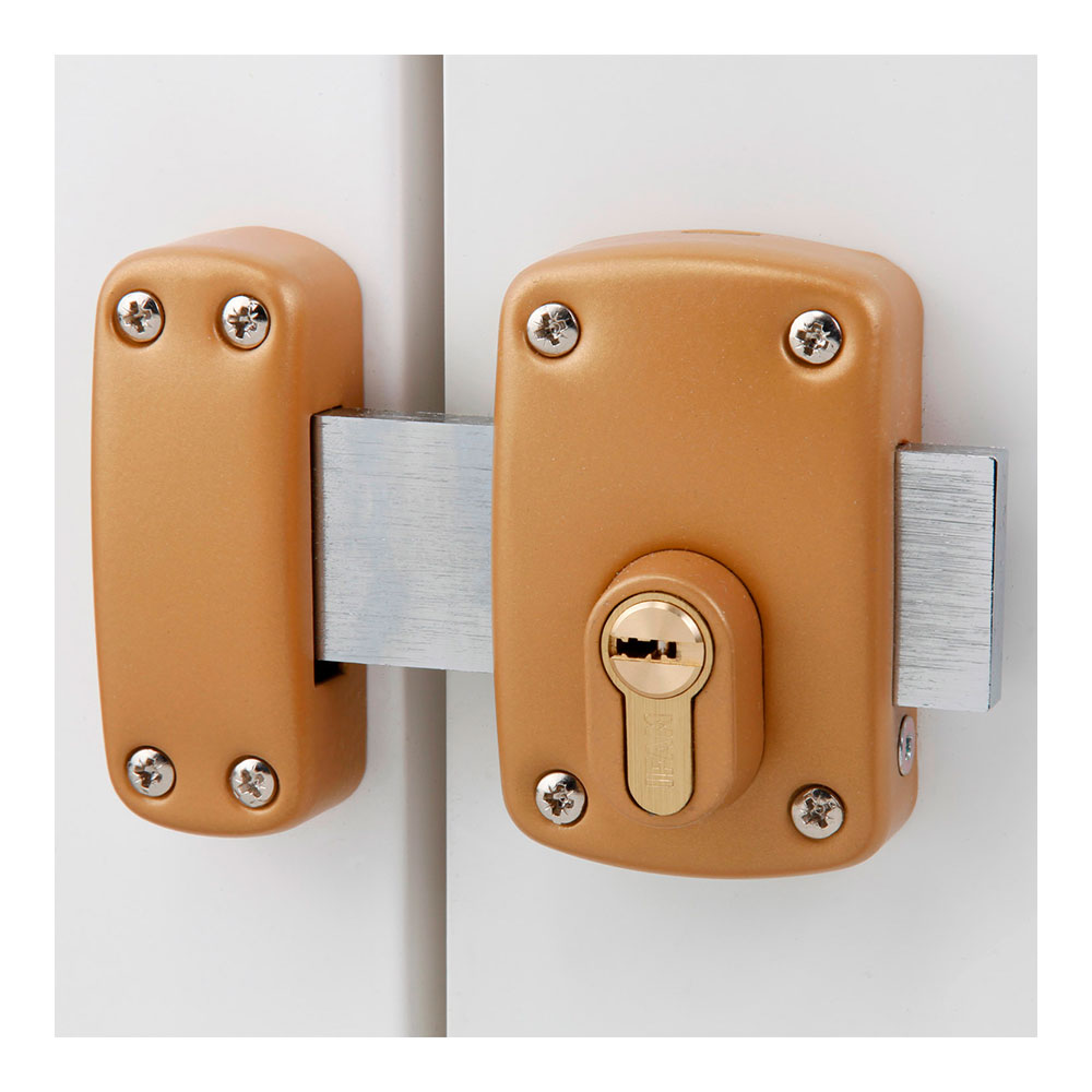 CERROJO X5. ACABADO MARRÓN. IFAM