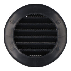 REJILLA VENTILACIÓN REDONDA EMPOTRABLE CON MOSQUITERA Ø70mm ABS GRIS ANTRACITA