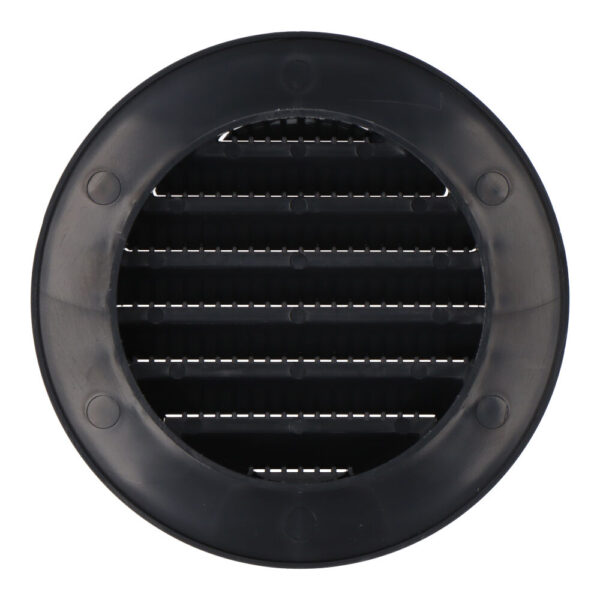 REJILLA VENTILACIÓN REDONDA EMPOTRABLE CON MOSQUITERA Ø70mm ABS GRIS ANTRACITA