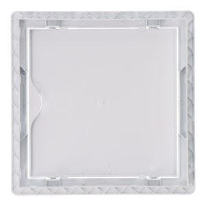 TAPA DE REGISTRO CUADRADA EMPOTRABLE ABS 15x15cm BLANCA