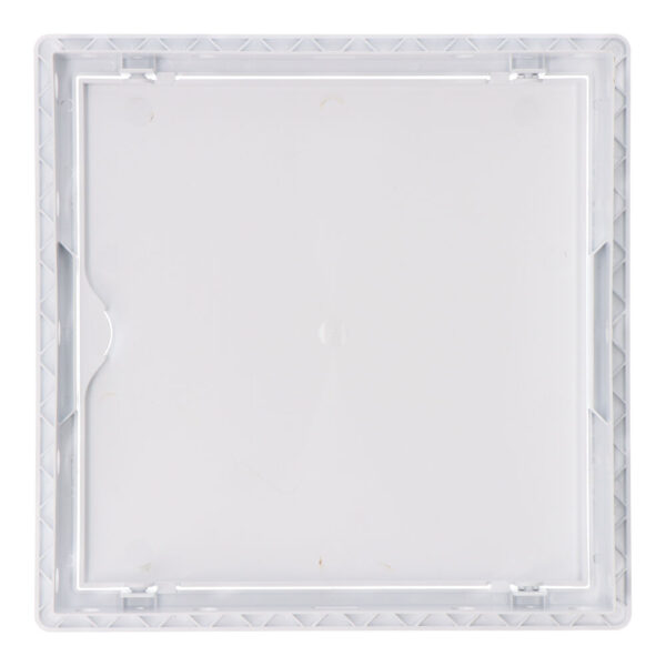 TAPA DE REGISTRO CUADRADA EMPOTRABLE ABS 20x20cm BLANCA