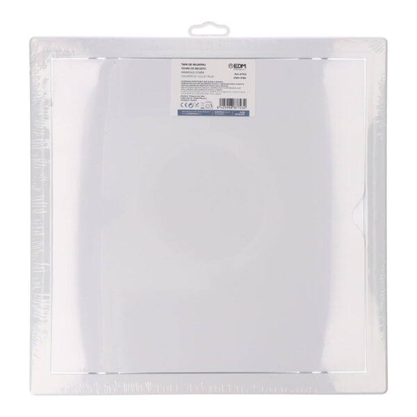 TAPA DE REGISTRO CUADRADA EMPOTRABLE ABS 30x30cm BLANCA - Imagen 2