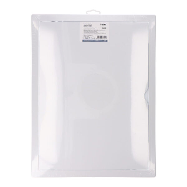 TAPA DE REGISTRO RECTANGULAR EMPOTRABLE ABS 30x40cm BLANCA - Imagen 2