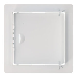 TAPA DE REGISTRO EMPOTRABLE CUADRADA DE ACERO BLANCO 15x15cm