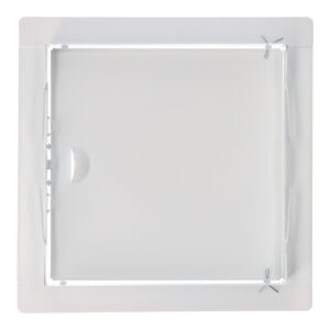 TAPA DE REGISTRO EMPOTRABLE CUADRADA DE ACERO BLANCO 20x20cm