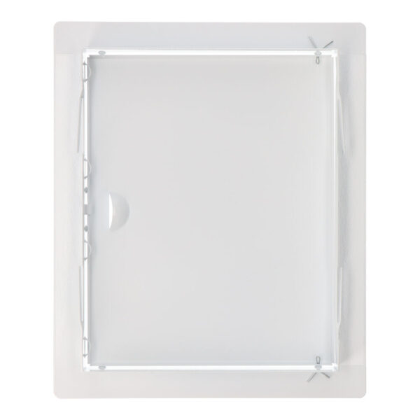 TAPA DE REGISTRO RECTANGULAR EMPOTRABLE ACERO BLANCO 20x25cm