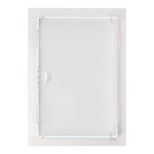 TAPA DE REGISTRO RECTANGULAR EMPOTRABLE ACERO BLANCO 20x30cm