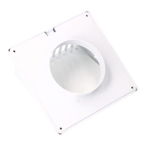 REJILLA VENTILACIÓN CON CAMPANA ABS Ø 100mm 170x170mm BLANCA