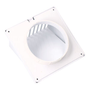 REJILLA VENTILACIÓN CON CAMPANA ABS Ø 125mm  BLANCA