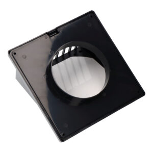 REJILLA VENTILACIÓN CON CAMPANA ABS Ø 100mm GRIS ANTRACITA
