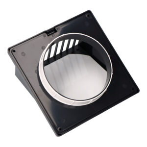 REJILLA VENTILACIÓN CON CAMPANA ABS Ø 125mm GRIS ANTRACITA