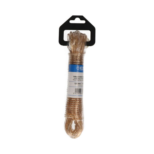 MADEJA CABLE ACERO PLASTIFICADO 10m ORO EDM